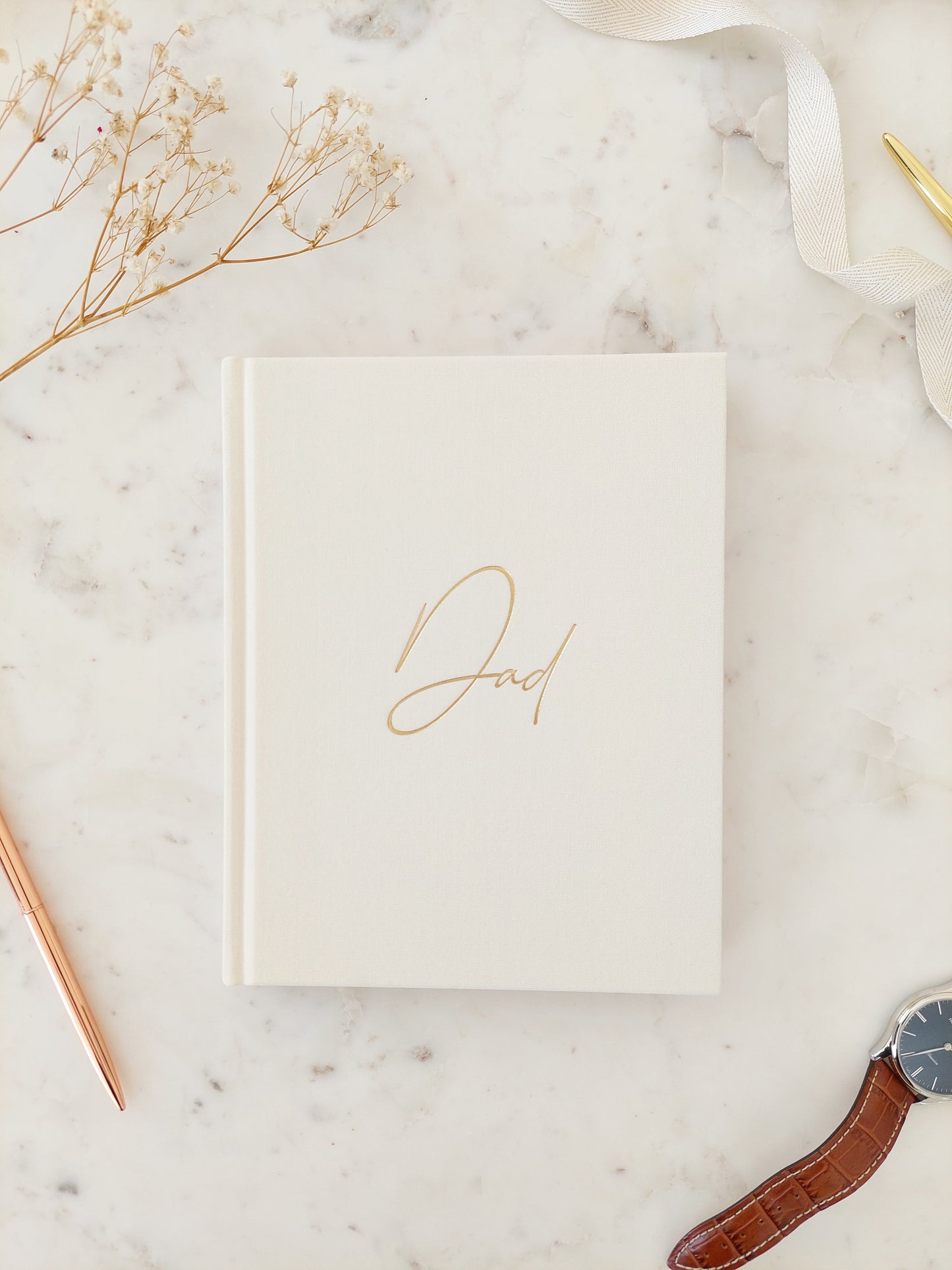 DAD Memory Journal - IVORY Linen