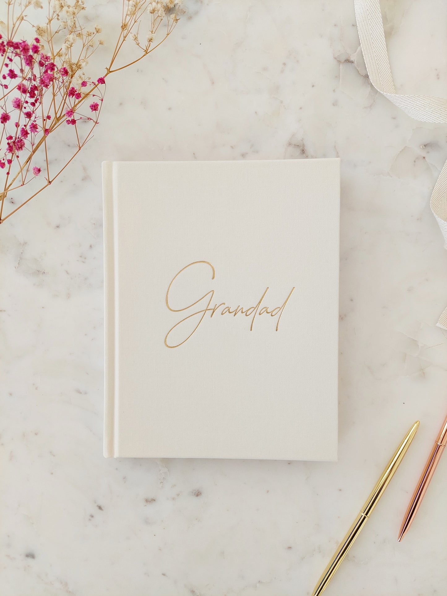 GRANDAD Memory Journal - IVORY Linen