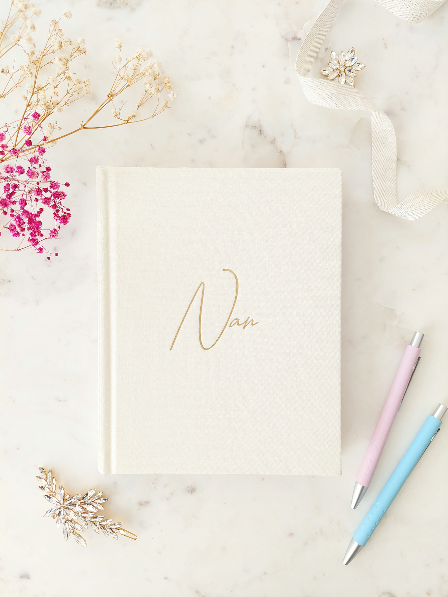 NAN Memory Journal - IVORY Linen