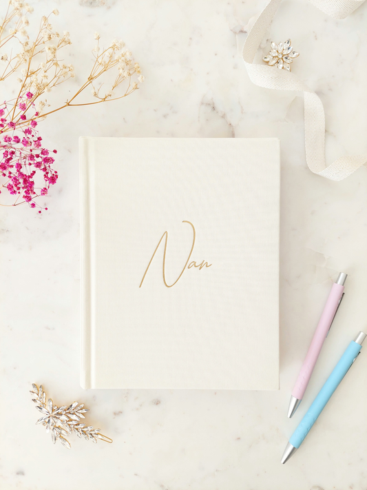 NAN Memory Journal - IVORY Linen