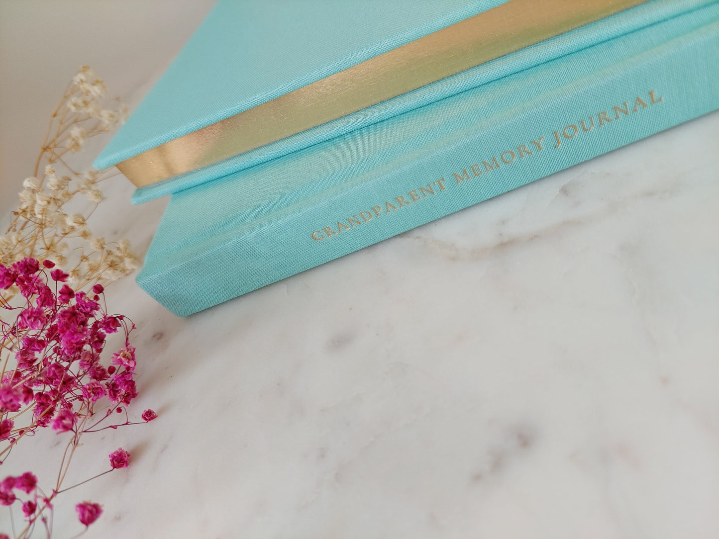 NANI Grandparent Memory Journal - AQUAMARINE Linen