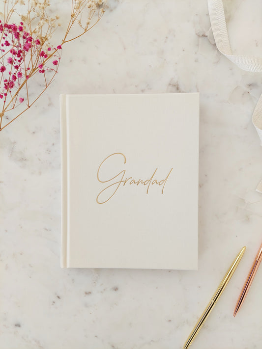GRANDAD Memory Journal - IVORY Linen
