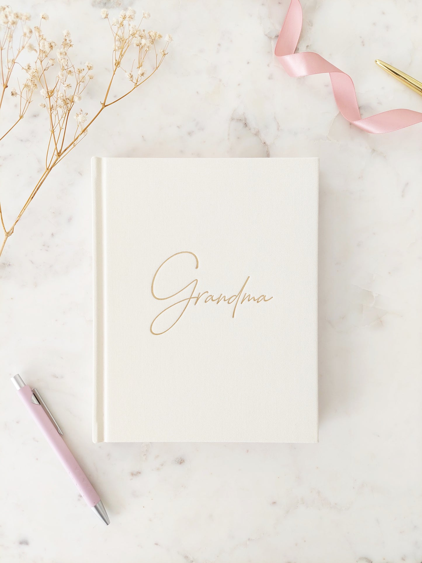 GRANDMA Grandparent Memory Journal - IVORY Linen