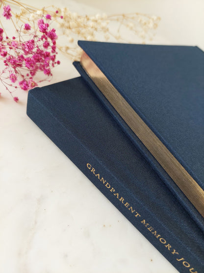 DADA Grandparent Memory Journal - NAVY Linen